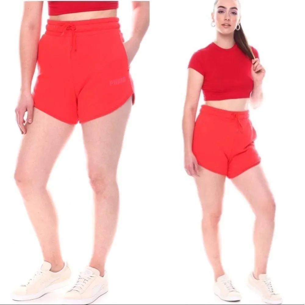 Puma Athletic/Athleisure High-Waist Women’s Shorts L - Picture 11 of 13